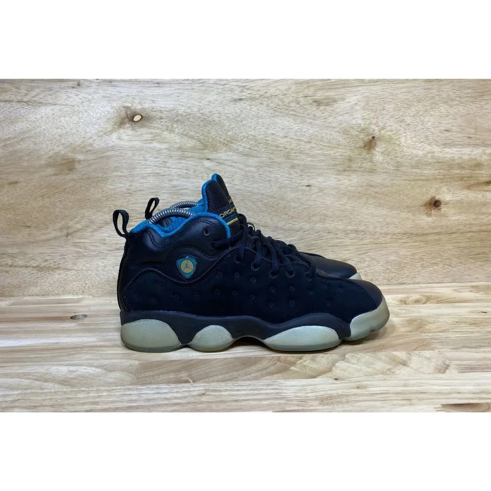 Nike Air Jordan Jumpman Team Pro II Black Teal Gold 874749-003 Size 6.5y
